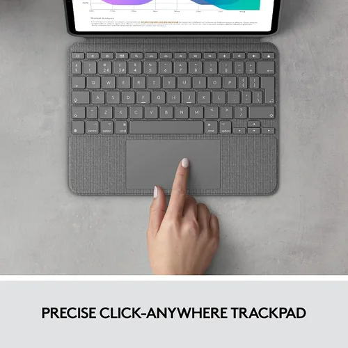 Vista 4 de Logitech Combo Touch - Funda con teclado retroiluminado desmontable para iPad Pro de 11 pulgadas