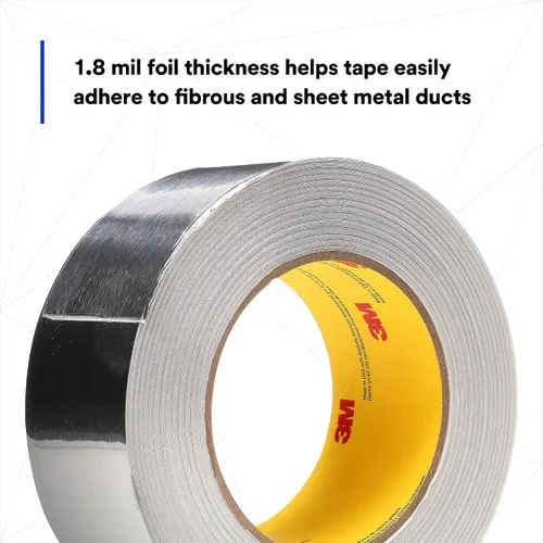 Vista 5 de 3M 3380 – Cinta de aluminio 3380 plateada (múltiples tamaños), 1