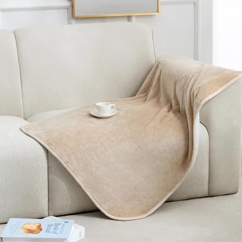 Vista 58 de gogobunny Manta de cama impermeable, manta reversible de forro polar Sherpa para perro, cachorro y gato, funda para muebles que protege la cama Beige