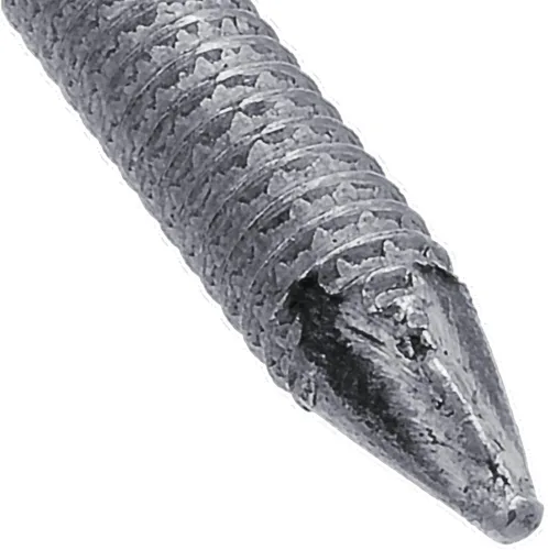 Vista 3 de 1/4" x 5" (40d) Tempered Ring Shank Pole Barn Nails - Use for landscaping timbers, railroad ties, pole barns and load bearing structures. 5 Pound