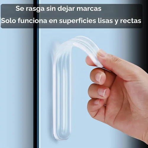 Vista 4 de 4 piezas de topes largos para muebles - Protectores de pared, tope de puerta de refrigerador, 5.5x0.7x0.2 pulgadas