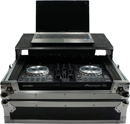 Vista 2 de Harmony Audio HCMINILT Flight Glide - Funda para portátil con soporte para DJ de carretera compatible con Pioneer DDJ-SB3