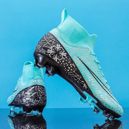 Vista 6 de Niber Zapatos deportivos de fútbol para niños y hombres, tenis de fútbol para equipo de fútbol, ligeros, para correr, al aire libre, cómodos