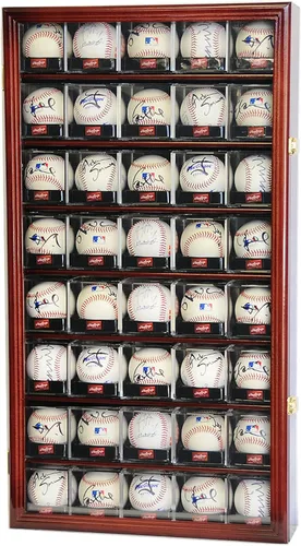 Vista 5 de Vitrina de 40 cubos de acrílico de béisbol (negro)