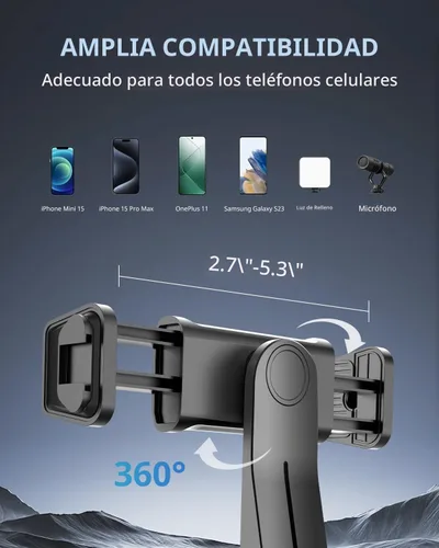 Vista 5 de UBeesize - Luz en forma de anillo de 12 pulgadas con soporte, luz en forma de anillo para selfies con soporte de trípode extensible de 50" y soporte