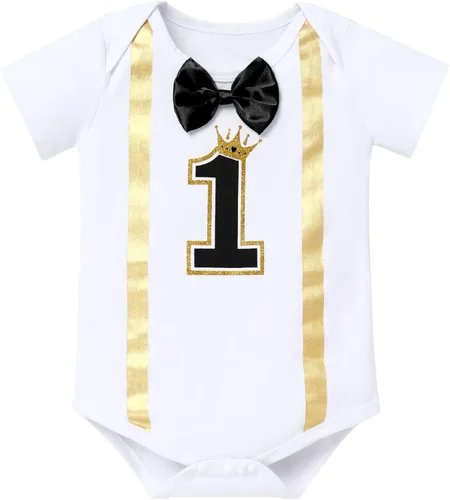 Vista 2 de ODASDO Conjunto de ropa de 4 piezas con diseño de princesa para bebé niño