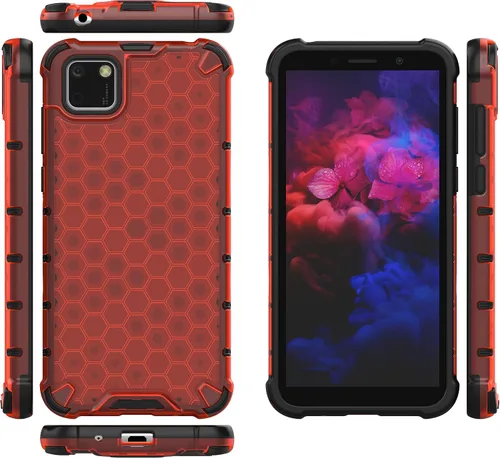 Vista 215 de Pzwoxukhov Funda compatible con Huawei Nova 3i, compatible con Huawei P Smart+ 2018 Honeycomb Anti-Drop Shock-Absorbing Case Negro