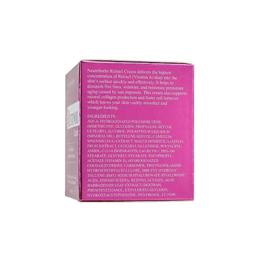 Vista 8 de Neutriherbs Crema de retinol para cara, hidratante facial de noche rica en vitamina A, reduce las líneas finas y suaviza las arrugas, cuidado