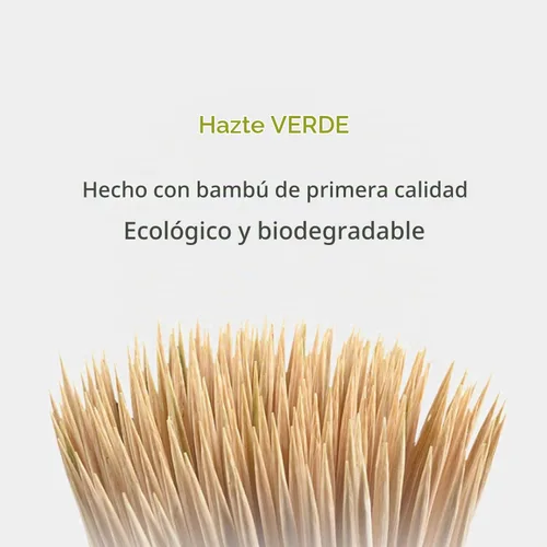 Vista 2 de JapanBargain 4113 - Pincho de bambú de 4 pulgadas, palillos de dientes largos, palillos de frutas, púas de cóctel, brocheta para parrilla, brocheta