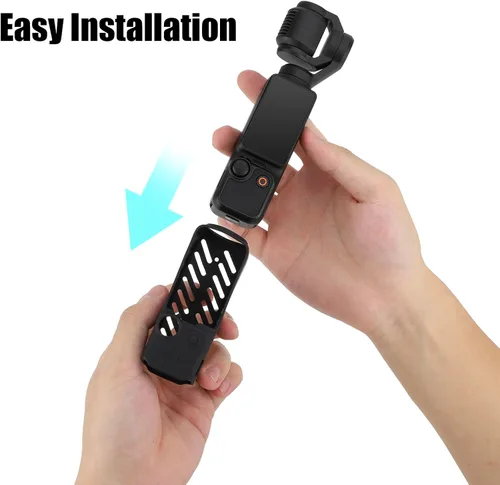 Vista 7 de Funda de silicona Pocket3 para DJI Osmo Pocket 3 accesorios de cámara, funda protectora suave antiarañazos y anticaídas