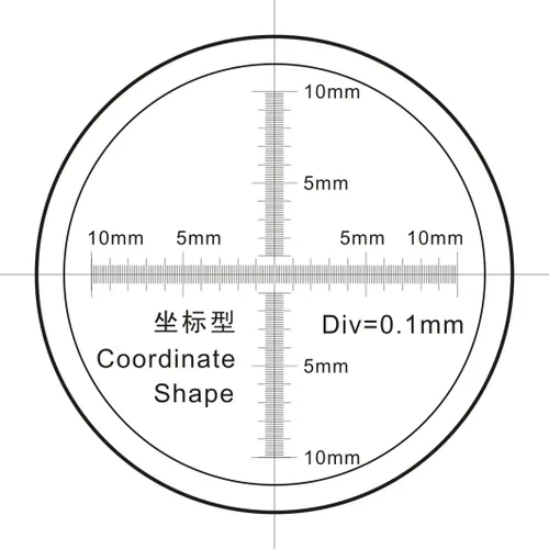 Vista 3 de 2 reglas para microscopio, calibración de micrómetro, línea deslizante, ancho de partículas, herramienta de medición de diámetro de alta precisión