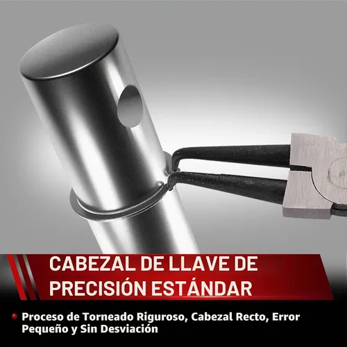 Vista 4 de WOOSTAR Pinzas de punta de 90 grados Herramienta interna Alicates de punta curvada para pernos de brazo de manivela amarillo