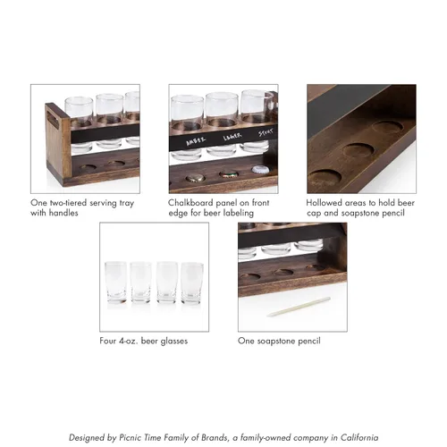 Vista 9 de PICNIC TIME Brown San Francisco 49ers Craft Beer Flight