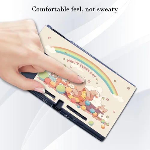 Vista 3 de PERFECTSIGHT Funda protectora compatible con Nintendo Switch Funda antiarañazos a prueba de golpes para NS Switch y Joy-Con, bonita funda rígida