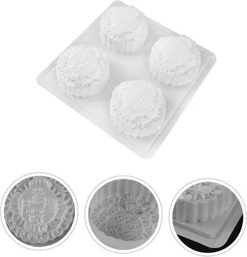 Vista 7 de COHEALI Molde de galletas de bricolaje molde de cocina para pastel de luna de cocina, molde de pastel de luna de bricolaje, molde de chocolate