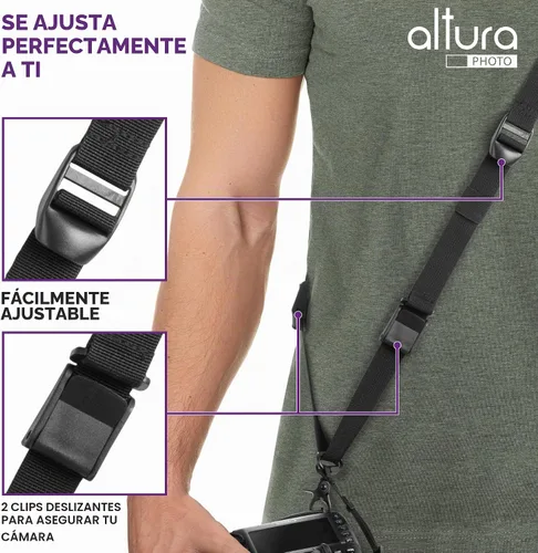 Vista 6 de Altura Photo Camera Strap with Quick Release & Safety Tether - Camera Strap for Photographers for Sony, Nikon, & Canon
