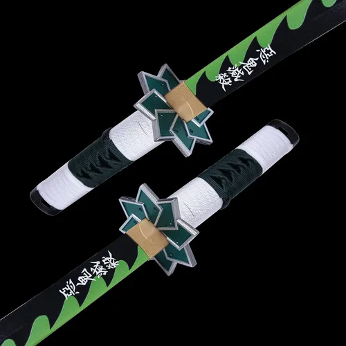Vista 7 de ziqing Espada para cosplay de Demon Slayer hecha a mano, Katana de 31 pulgadas con múltiples estilos para elegir