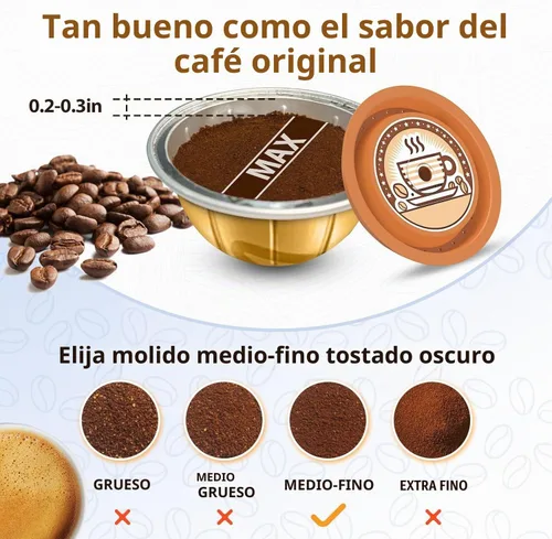 Vista 3 de AANQQ Cápsulas Vertuo reutilizables para Nespresso: mejor que ahorrar dinero en papel de aluminio