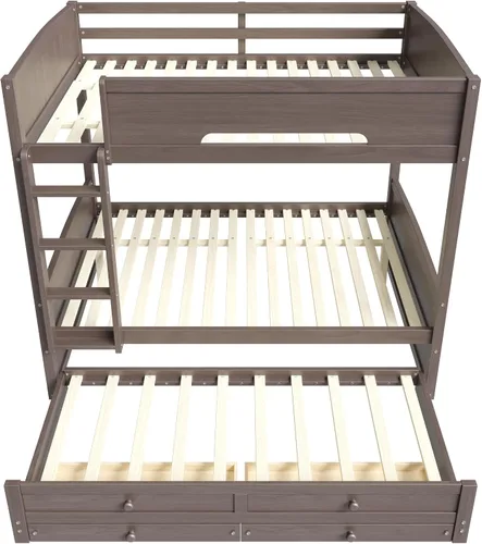 Vista 8 de Harper & Bright Designs Litera Queen con 2 cajones y cama nido extraíble