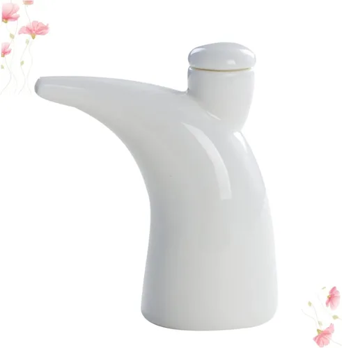 Vista 9 de Contenedor de aceite Dispensador de aceite Dispensador de condimentos líquidos para vinagre, dispensador de vinagre, colador de grasa, olla