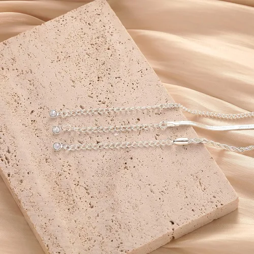 Vista 6 de Collar de espiga para mujer, delicado collar de oro, serpiente chapada en oro de 14 quilates, gargantilla de cadena de oro, collares simples