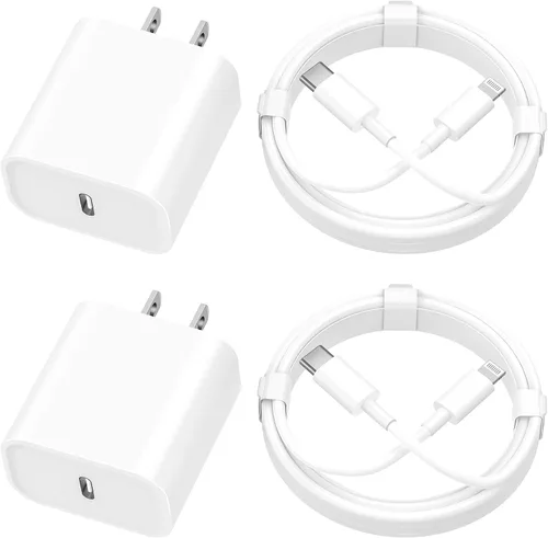 Vista 12 de [Certificado MFi de Apple] Cargador para iPhone 17 de carga rápida, paquete de 4 adaptadores de corriente dinámicos de 40 W, cargador USB C