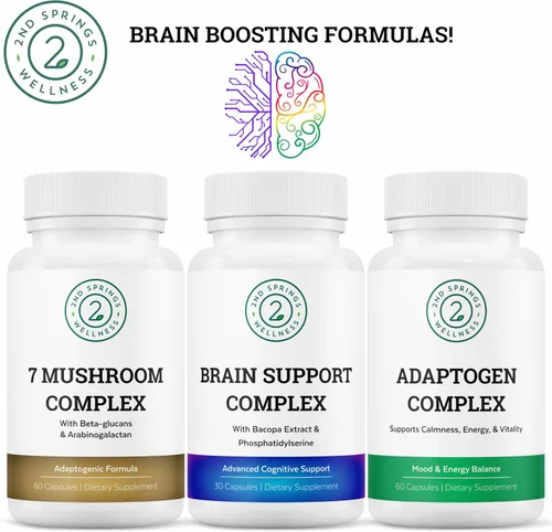 Vista 8 de Wellnes Women's Bundle - Complejo de apoyo cerebral, esenciales diarios 7 para mujeres y complejo adaptógeno