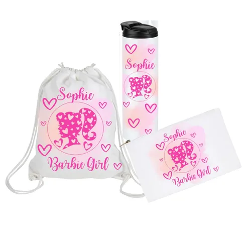 Vista 4 de Custom personalized shirt for birthday Barb Girl