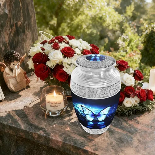 Vista 5 de NANIURN Urna para cenizas para adultos, hombres y mujeres, urnas de cremación para cenizas humanas, hombres y mujeres adultos, urnas funerarias