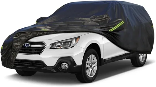 Vista 164 de KouKou Funda impermeable para automóvil SUV adecuada para BMW X1 de 2009 a 2025, 7 capas a prueba de viento para todo tipo de clima, cubierta