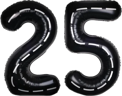 Vista 21 de Coche de carreras de 40 pulgadas, color negro, número 0, gran pista de carreras de helio, 0-9, gigante, digital, 0º papel de aluminio de Mylar