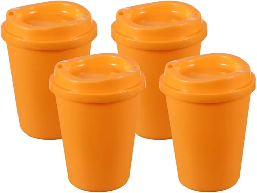 Vista 11 de uxcell 2 tazas reutilizables para café, 16 onzas, café de viaje, color azul Azul claro