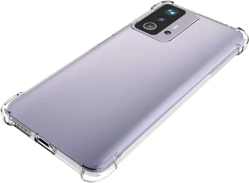Vista 4 de USTIYA Funda para Mi 11T/Xiaomi 11T Pro Clear Crystal Soft TPU Cuatro Esquinas Parachoques Proteger Cámara Cubierta Protectora Caja Transparente
