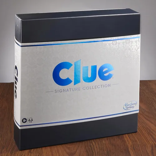 Vista 13 de Hasbro Gaming Clue Board Game Signature Collection, embalaje y componentes premium, juegos familiares para niños y adultos, juegos misteriosos