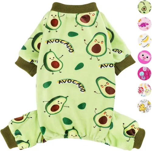 Vista 17 de Sebaoyu Pijamas de cuello redondo para perros pequeños, suéter de forro polar para perros, ropa de invierno linda y pequeña para cachorros Gris