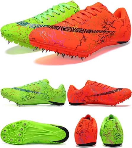 Vista 4 de Zapatos de atletismo para hombre y mujer, tenis de carreras para saltar Sprint, zapatos deportivos profesionales para correr