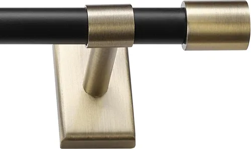 Vista 8 de GLOBE Electric 63000062 - Juego de baño todo en uno de 5 piezas, negro mate y latón, luz de tocador de 3 luces, vidrio sembrado, toallero, soporte