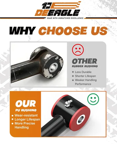 Vista 3 de DEEAGLE Brazos de control superiores F150 de 2-4 pulgadas, brazo de control delantero tubular para F150 2004-2020, UCA con rótula engrasable, brazo