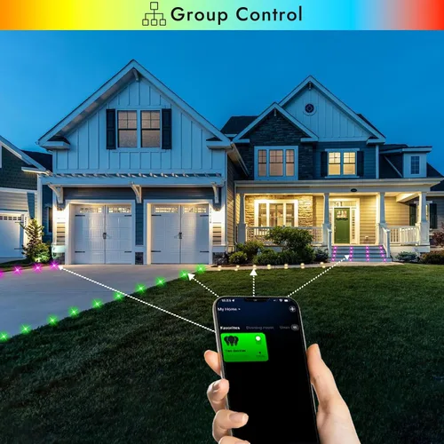 Vista 3 de FVTLED Kit de luces LED para cubierta, 20 piezas Φ1.22 D31 WiFi control de teléfono inteligente de bajo voltaje empotrado RGBW iluminación de Rgbw