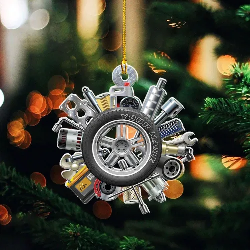 Vista 9 de Podagree - Adorno personalizado para electricista, bolsa de herramientas para electricista, adorno de Navidad, regalo de electricista, adorno de Elt1