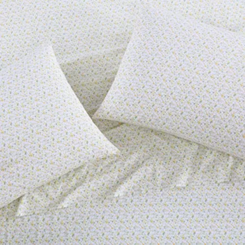 Vista 8 de Laura Ashley - Sábanas individuales, juego de ropa de cama de percal de algodón, ligeras y transpirables para decoración del hogar, elementos Evie