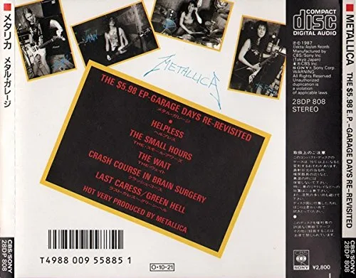 Vista 2 de The 598 EP Garage Days Re-Revisited - Metallica