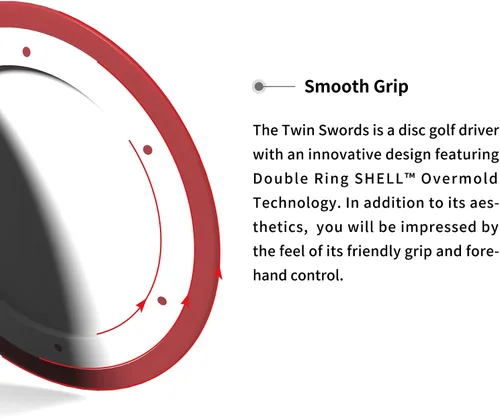 Vista 5 de Yikun Disc Disco de golf Twin Swords Tortuga Fruit Line 2pcs Distancia Driver 6.00-6.17 oz para juegos al aire libre