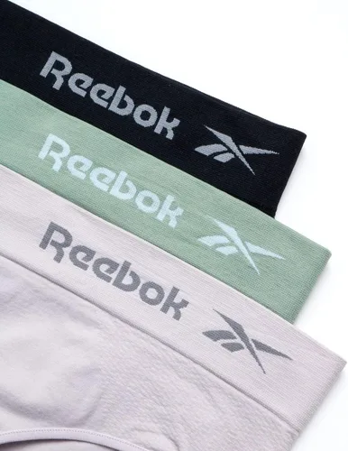 Vista 2 de Reebok Ropa interior para mujer - Calzoncillos hipster sin costuras (paquete de 3)