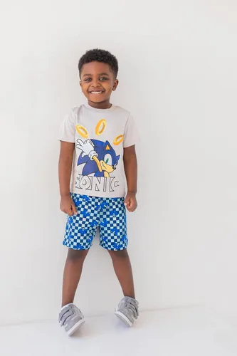 Vista 2 de SEGA Sonic the Hedgehog - Conjunto de camiseta y pantalones cortos