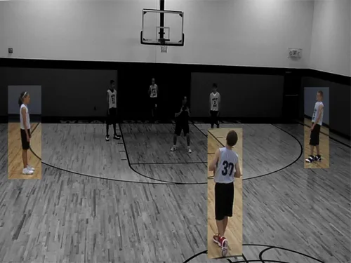 Vista 9 de Video completo de entrenamiento de ofensiva de baloncesto juvenil, ofensas simples para cualquier