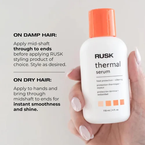Vista 7 de RUSK Designer Collection Suero térmico con aceite de argán, 4.2 fl. oz.