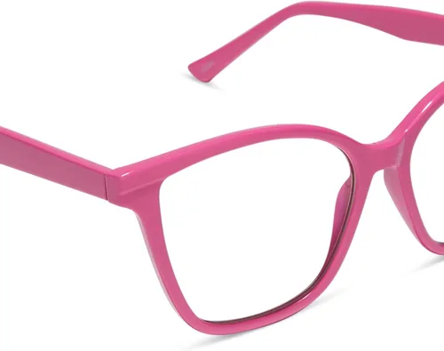 Vista 5 de DIFF Leah - Gafas de lectura Bloqueo de luz azul para lectores de gran tamaño Montura rectangular ligera de diseñador