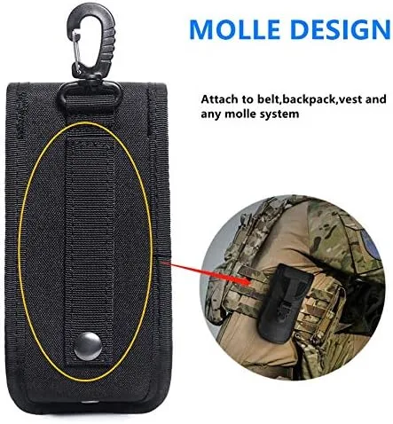 Vista 5 de MOLLE - Funda táctica duradera para lentes de sol, estilo militar, con hebilla
