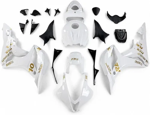 Vista 9 de Nuevo carenado blanco perla apto para Honda 2007 2008 CBR600RR inyección ABS plásticos nuevo carrocería 07 08 d. Perla blanca